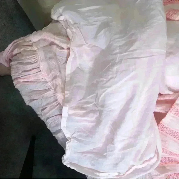 DRA Los Angeles Anthropology Cottage Core  Ladies Small Pink Ruffled Sundress - Picture 4 of 5